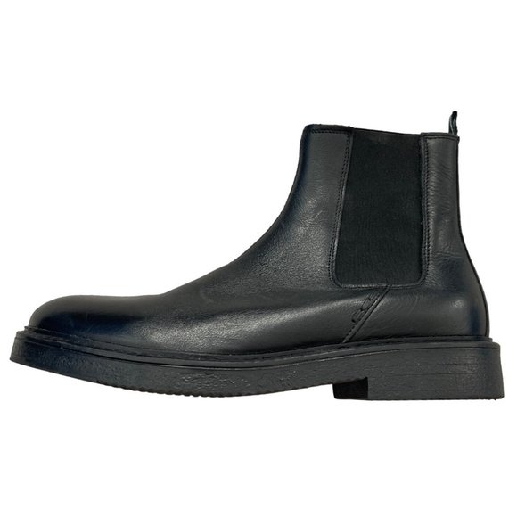 Shoe the Bear Copenhagen Black Leather Holloway Chelsea Boots Mens 40‎ 7.5 $210 - Picture 8 of 12